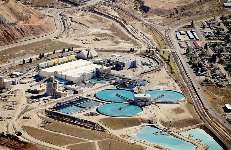 Copper mine water treatment