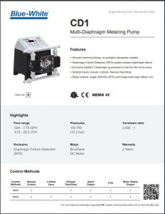 Blue-White CD1 Multi-Diaphragm Metering Pump