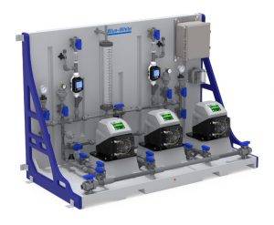 Blue-White CFPS-3 CHEM-FEED® Plastic Triplex Skid System