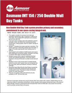 Assmann150 & 250 Double Wall Tanks