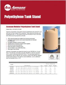 Assmann Modular Polyethylene Tank Stand