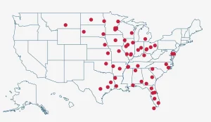 Water-Treatment-Locations Map