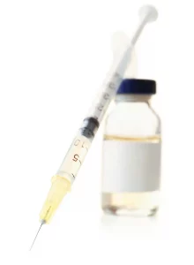 animal vaccine and needle
