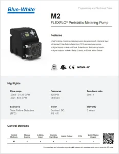 M2 Peristaltic Metering Pump